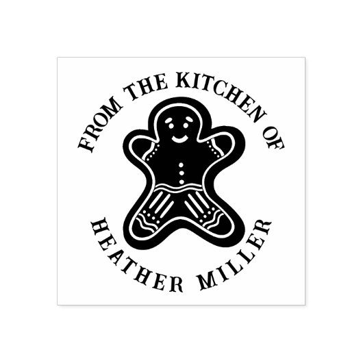 Keuken Bakkerij Gepersonaliseerde peperkoek Cookie Rubberstempel (Afrduk)