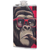 Keuken/Bar Gorilla Baas Vinyl Omwikkelde Flask Heupfles (Links)
