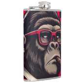Keuken/Bar Gorilla Baas Vinyl Omwikkelde Flask Heupfles (Rechts)
