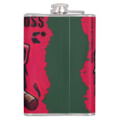 Keuken/Bar Gorilla Baas Vinyl Omwikkelde Flask Heupfles (Achterkant)