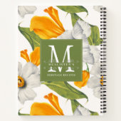 Keuken Bloemen Monogram Familie Recept Notitieboek (Achterkant)