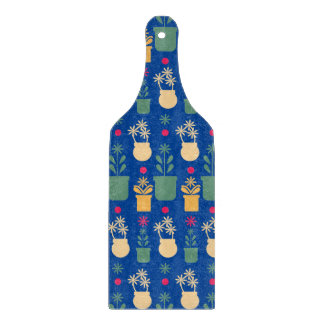 Keuken Bloemplanten Blauw Snijplank