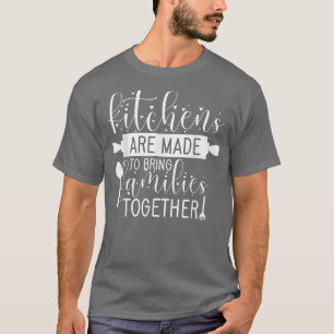 Keuken brengen families samen kokende dijen voor t-shirt