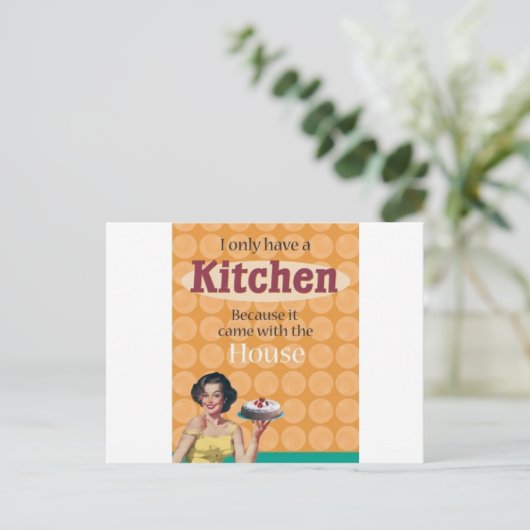 keuken briefkaart (Staand voorkant)