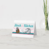 Keuken Bruidsmeisje Shower Bedankkaartjes Bedankkaart (Voorkant)