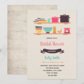 Keuken bruiloftsfeest thema uitnodiging (Voorkant / Achterkant)