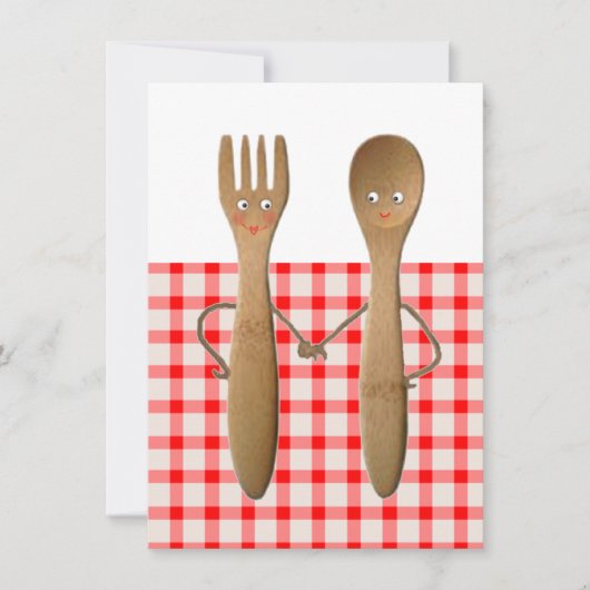 Keuken Bruiloftsshower Uitnodigingen (Voorkant)