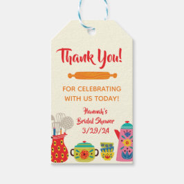Keuken Bruiloftsshower volgooien Cadeaulabel