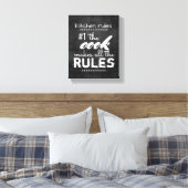 Keuken Canvas Wall Art humor Quote grijs en wit Afdruk (Insitu (Slaapkamer))