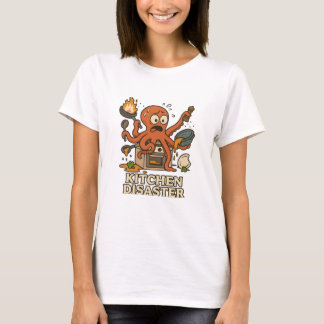 Keuken Chaos-Multitasking Octopus T-shirt