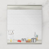 Keuken chef-kok Kookfeest Plaatskaartje (Buitenkant ongevouwen)