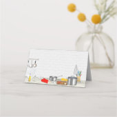 Keuken chef-kok Kookfeest Plaatskaartje (Voorkant)