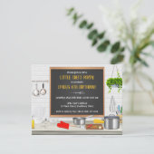 Keuken Chef Koken Verjaardagsfeestje Kaart (Staand voorkant)