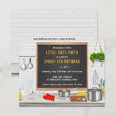 Keuken Chef Koken Verjaardagsfeestje Kaart (Voorkant / Achterkant)