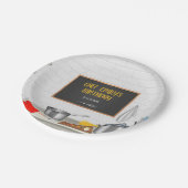 Keuken Chef Koken Verjaardagsfeestje Papieren Bordje (Gekanteld)