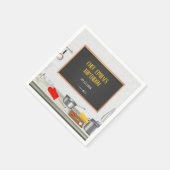 Keuken Chef Koken Verjaardagsfeestje Servet (Hoek)