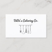 Keuken Chef Kookgerei Catering Visitekaartje (Voorkant)