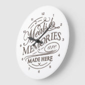 keuken, citaat Acrylwandklok Grote Klok (Hoek)