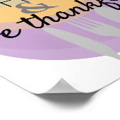 keuken citaat modern zijn dankbare woordkunst poster (Hoek)