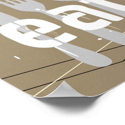 keuken citaat poster eet woordkunst (Hoek)