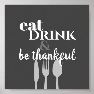 keuken citaat woord kunst moderne stijl poster