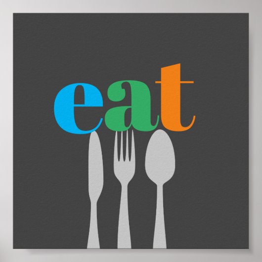 keuken citaat woord kunst moderne stijl poster (Voorkant)