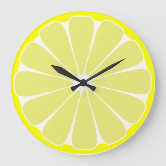 Keuken Citroen Fruit Wandklok Cadeau (Voorkant)
