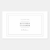 Keuken Cleaner Label Stickers (Voorkant)