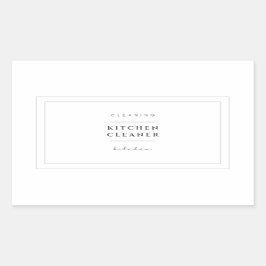 Keuken Cleaner Label Stickers