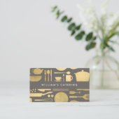 Keuken Collage Faux Goud/Grijs Visitekaartje (Staand voorkant)