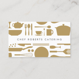 Keuken Collage Goud/Wit Visitekaartje
