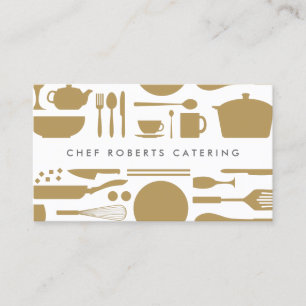 Keuken Collage Goud/Wit Visitekaartje