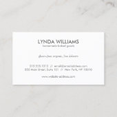 Keuken Collage op Tan met Grijze Logo Visitekaartje (Achterkant)