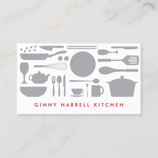 Keuken Collage op wit Visitekaartje (Voorkant)