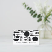 Keuken Collage Zwart op Wit Visitekaartje (Staand voorkant)