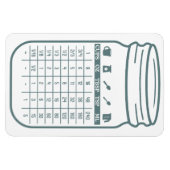 Keuken conversie grafiek flexibele magneet (Horizontaal)