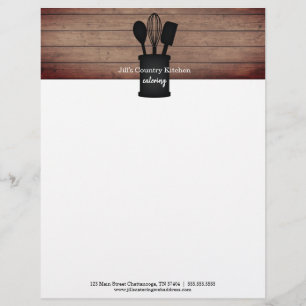 Keuken Crock Rustieke Houten Cateraar Restaurant E Briefhoofd