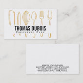 Keuken Culinair gereedschap Visitekaartje (Voorkant / Achterkant)