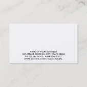 Keuken Culinair gereedschap Visitekaartje (Achterkant)