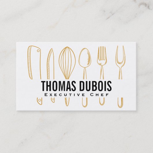Keuken Culinair gereedschap Visitekaartje (Voorkant)