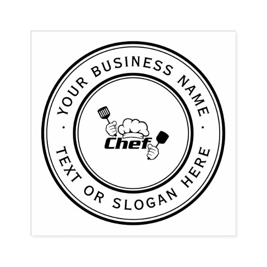 KEUKEN Custom Business Logo Groot Rubberstempel (Afrduk)