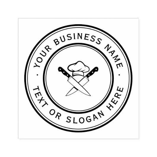 KEUKEN Custom Business Logo Groot Rubberstempel (Afrduk)