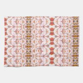 Keuken Decor in Red Rose en Blauwgroen Theedoek (Horizontaal)