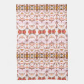 Keuken Decor in Red Rose en Blauwgroen Theedoek (Verticaal)