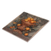 Keuken Decor  vaas met Sinaasappels Tegeltje (Zijkant)