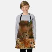 Keuken die achter de kerstboom zitten schort (Gedragen)