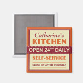 Keuken - douanenaam - magneet (Voorkant / Achterkant)