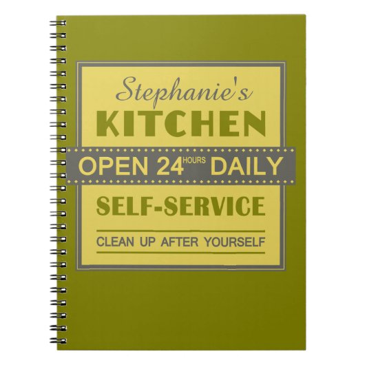 Keuken - douanenaam - notitieboek (Voorkant)
