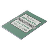 Keuken - douanenaam - notitieboek (Linkerzijde)