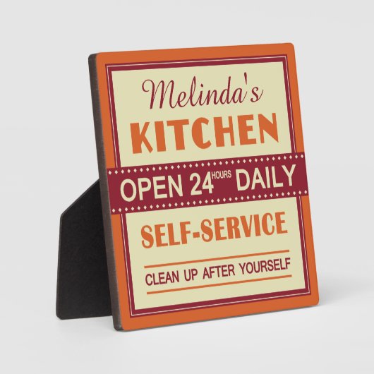 Keuken - douanenaam - plaque fotoplaat (Voorkant)